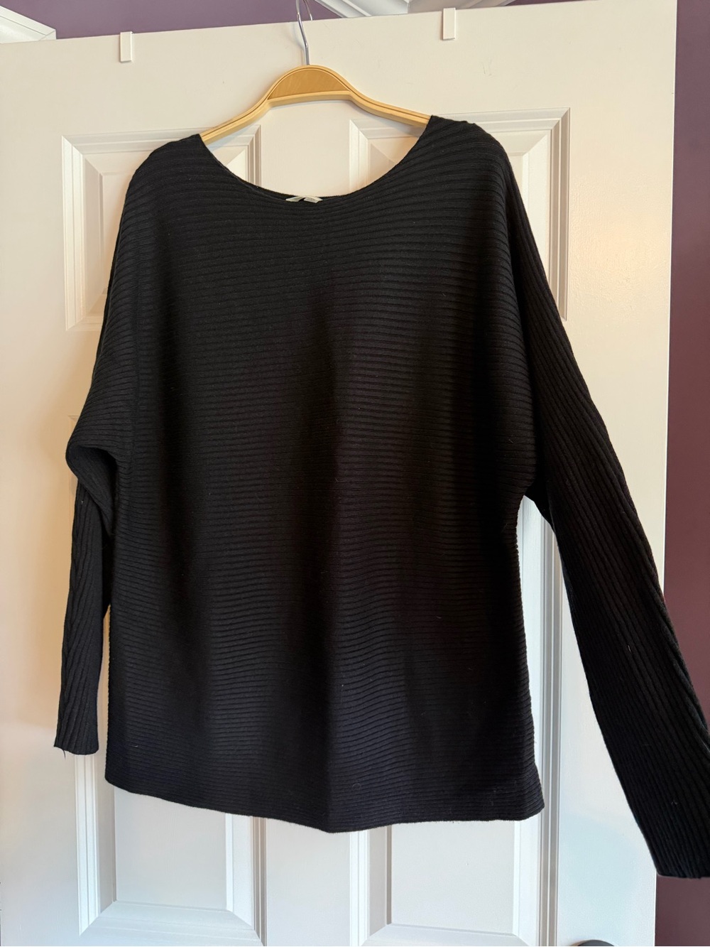 Rielle Black Ribbed Sweater